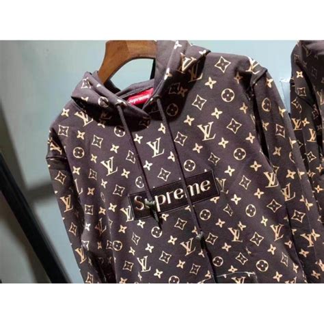 red lv supreme hoodie|red louis vuitton supreme hoodie.